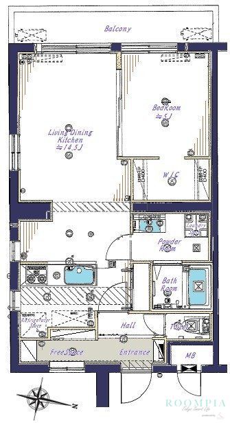 ライオンズマンション原宿の間取り