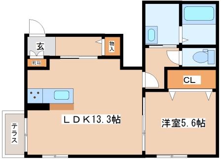 【シャーメゾン九華坊の間取り】