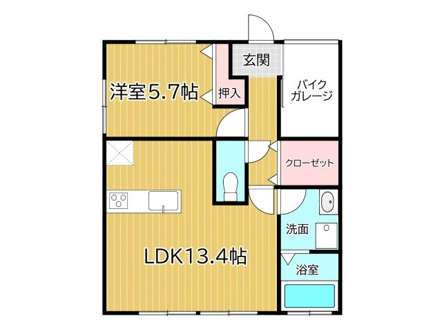 ヴァルト中間の間取り