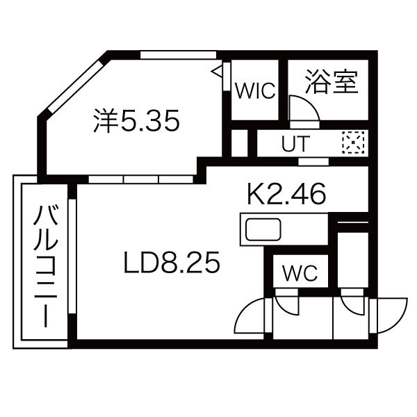 トレリブロ西町北の間取り写真