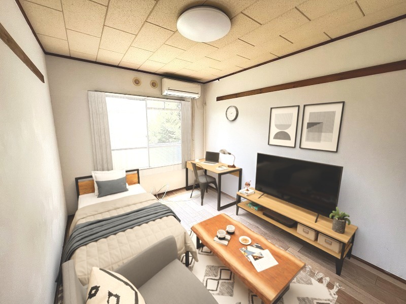 居室・リビング　※家具は合成です　※以下別部屋参考写真。現況優先となります。