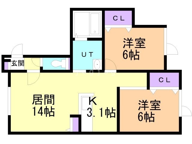 Ｃアザラシの間取り