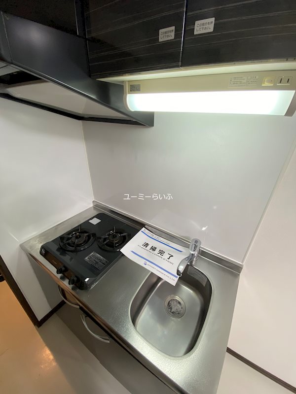 キッチン　2口コンロ付きでお料理も楽しくなります☆