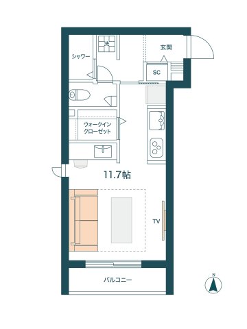 その他　デイタイム　※ベッドは昇降し、上昇時に下部はソファとして利用