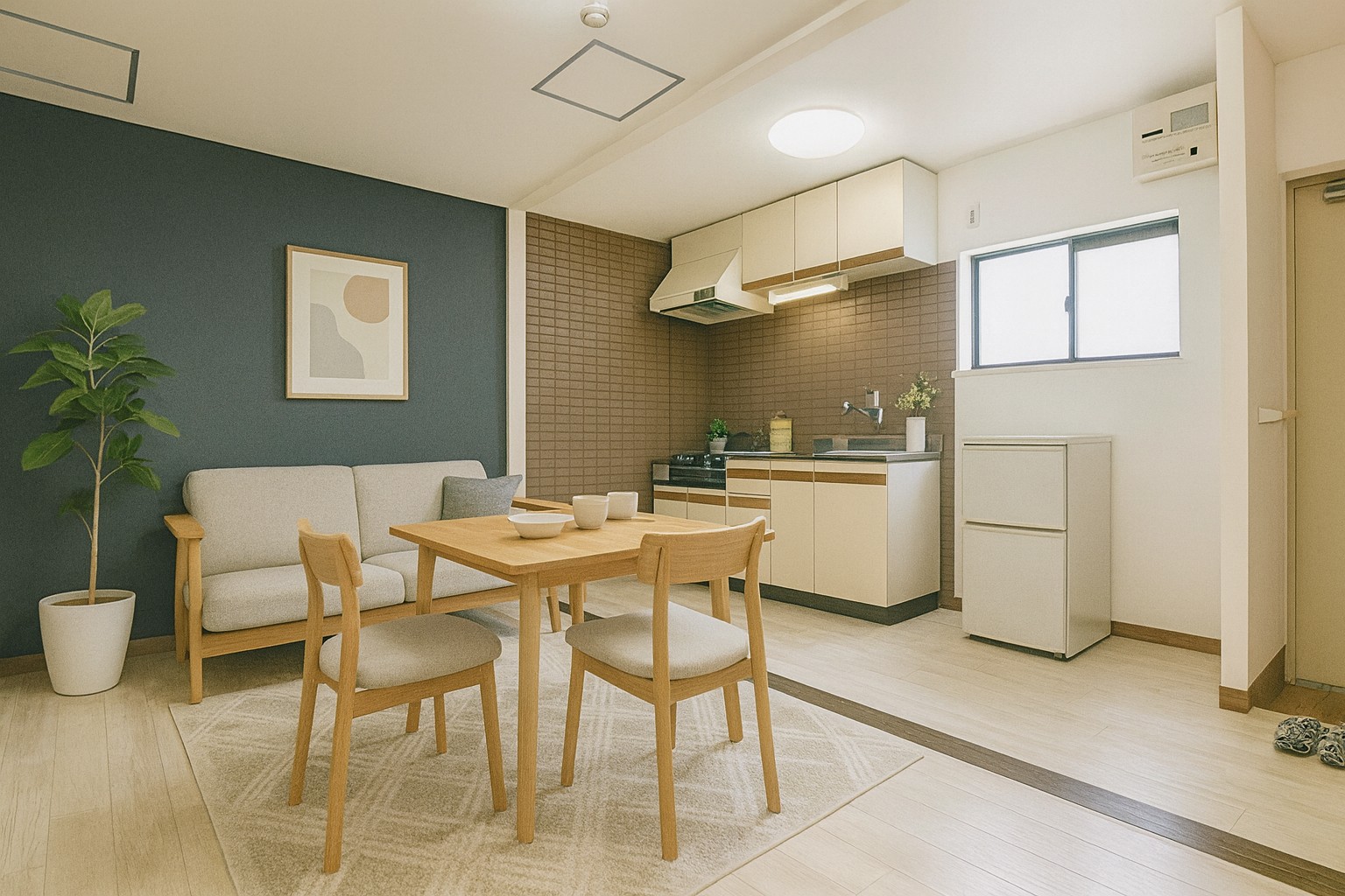 居室・リビング　AIで家具配置してみました