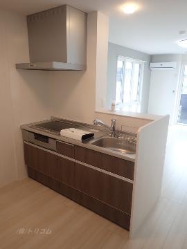 キッチン　IH＆グリル付システムキッチン（イメージ）