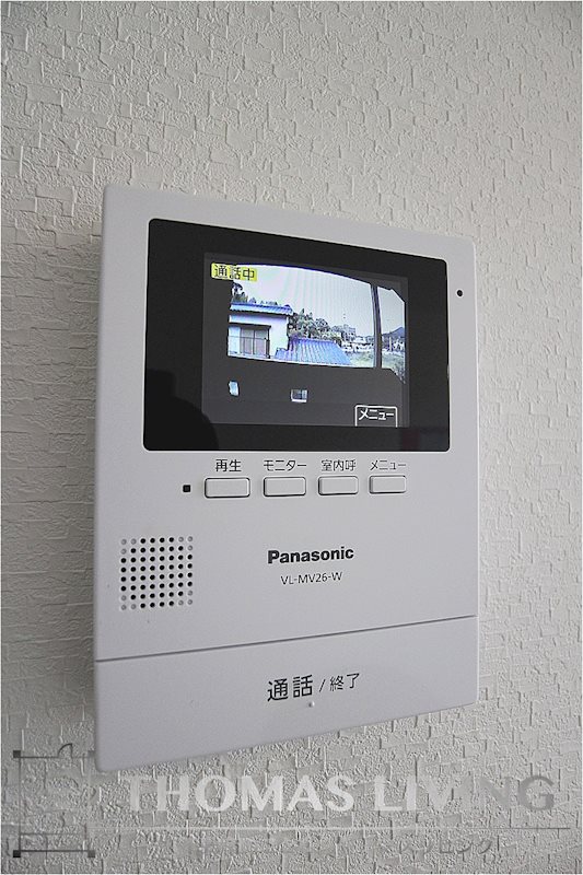 セキュリティ　モニター付インターホンで来客確認が出来ます。