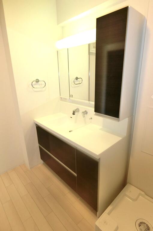 洗面設備　同型の写真、配色に違いあり