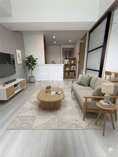 居室・リビング　CGで家具等を配置したもので家具等は含まれません