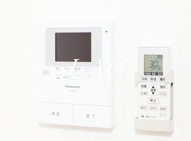 セキュリティ　モニター付きインターフォンです。