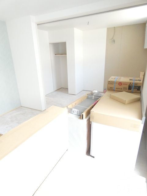 キッチン　建築中