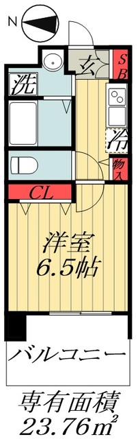 ＪＲ総武線 船橋駅 徒歩6分 10階建 築20年の間取り写真
