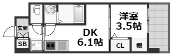 Dimora難波の間取り写真