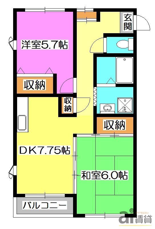 サンライズマンションの間取り写真