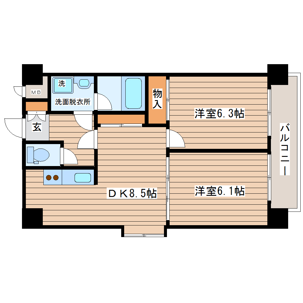 ヴィンテージ北山の間取り写真