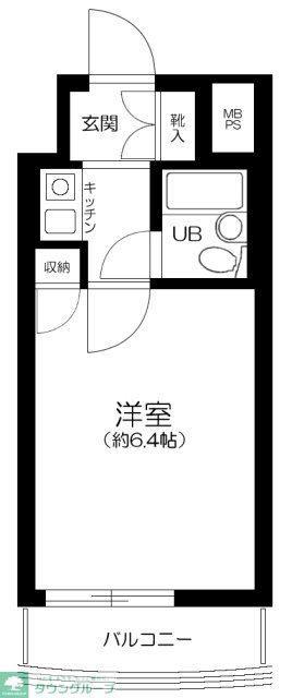 ＪＲ山手線 池袋駅 徒歩14分 14階建 築33年の間取り写真
