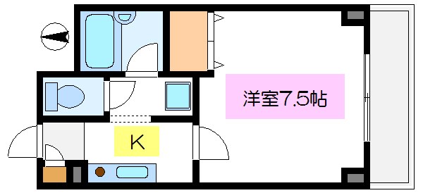 都営新宿線 西大島駅 徒歩5分 4階建 築26年の間取り写真