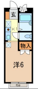 ＪＲ埼京線 与野本町駅 徒歩8分 2階建 築36年の間取り写真
