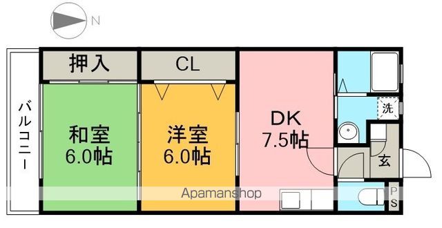 とさでん交通伊野線 朝倉駅 徒歩13分 3階建 築30年の間取り写真