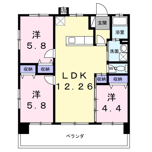 YAMATO Iの間取り写真