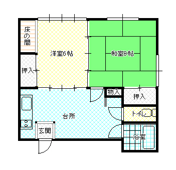 コーポ　イイノの間取り