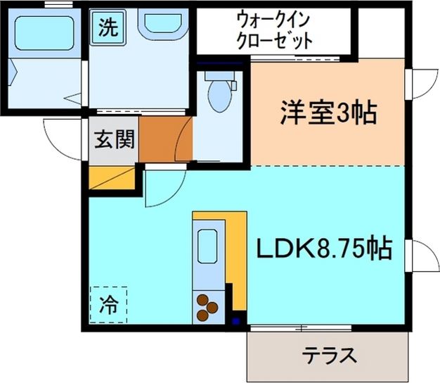 レスポワールAの間取り