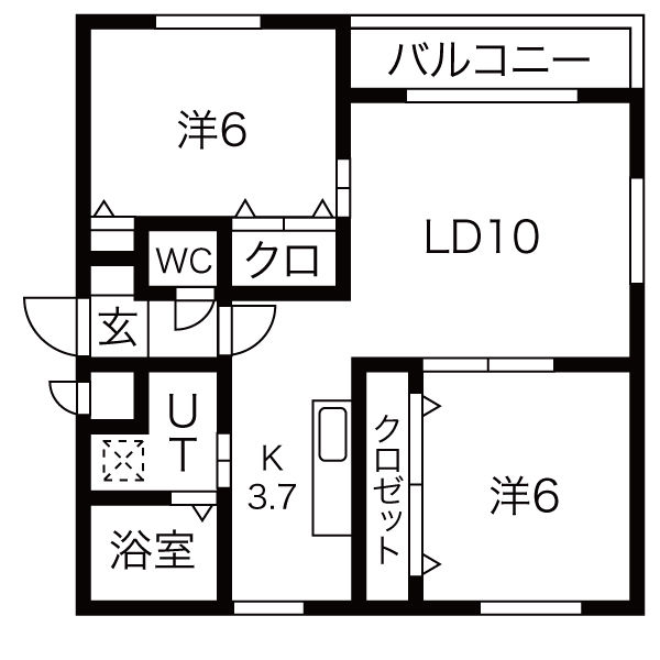 ティアモ915の間取り写真