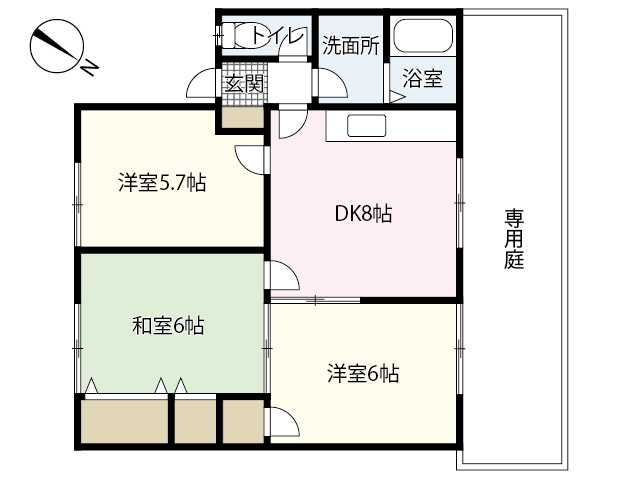 セジュール野川の間取り