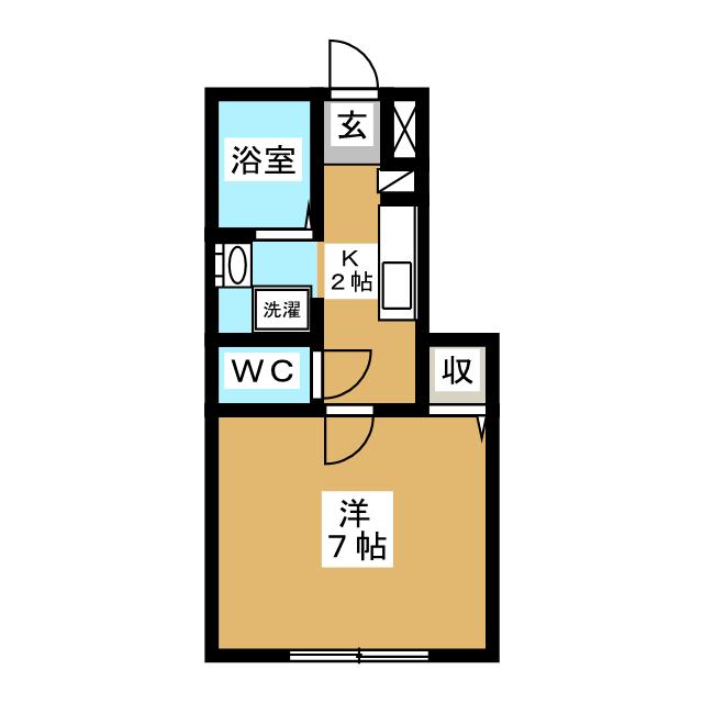 目黒区目黒本町のアパートの間取り