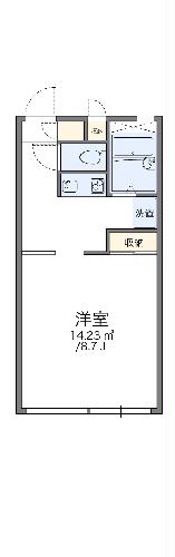 レオパレスフォレストヒルズの間取り