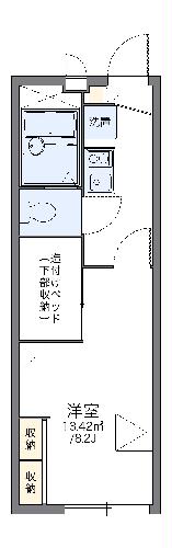 レオパレスＺ　ｐｏｉｎｔの間取り