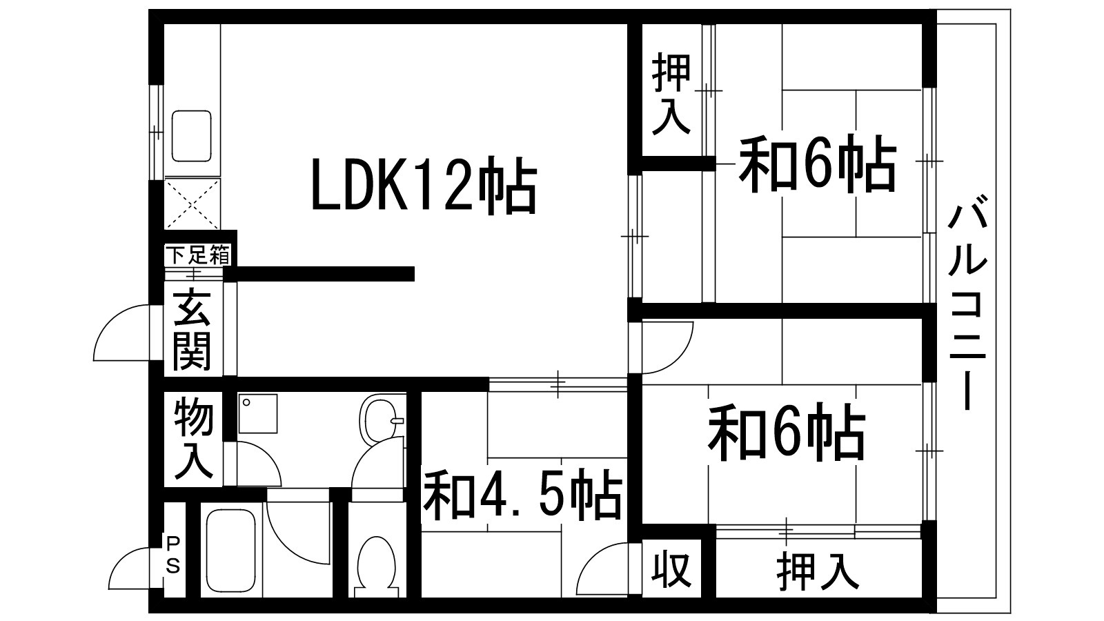 エリエールハイツ川西の間取り