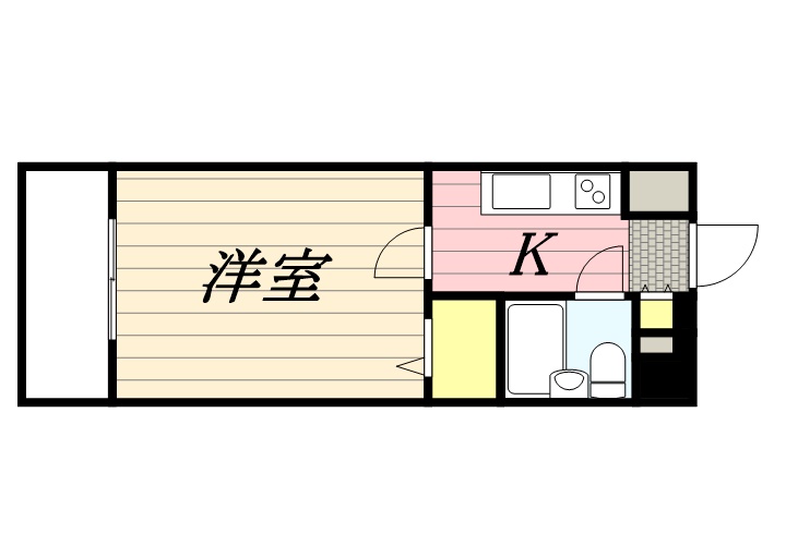 鹿児島市宇宿のマンションの間取り