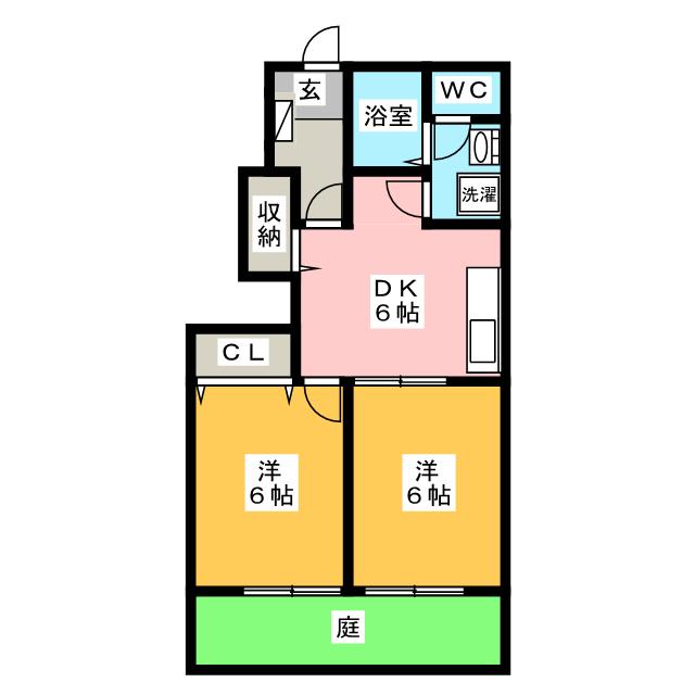 グリーンハーモニー　Ａの間取り