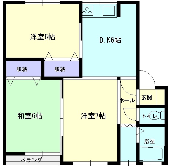 シャインハイムの間取り