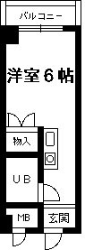 京阪本線 墨染駅 徒歩5分 3階建 築35年の間取り写真