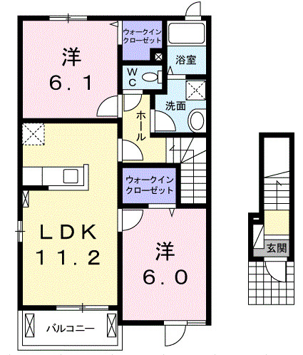 コンフォールIの間取り