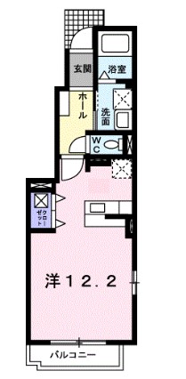 埼玉県さいたま市中央区大字下落合（アパート）の賃貸物件の間取り