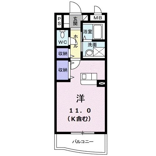 新居浜市徳常町のマンションの間取り