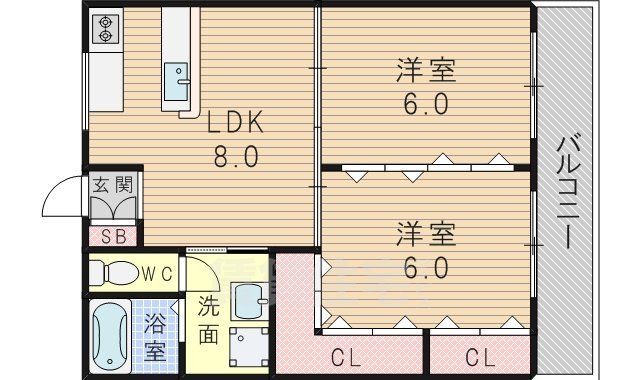 メゾンみつわの間取り