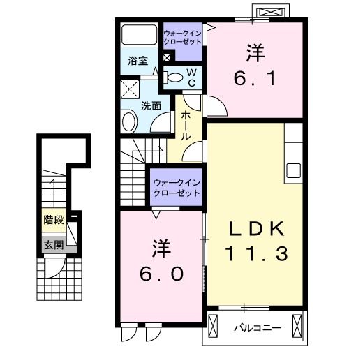 ゴールデンベア　ウエストの間取り