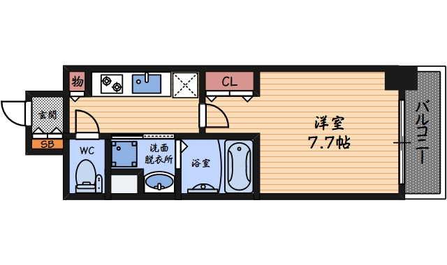 アーバネックス堂島の間取り