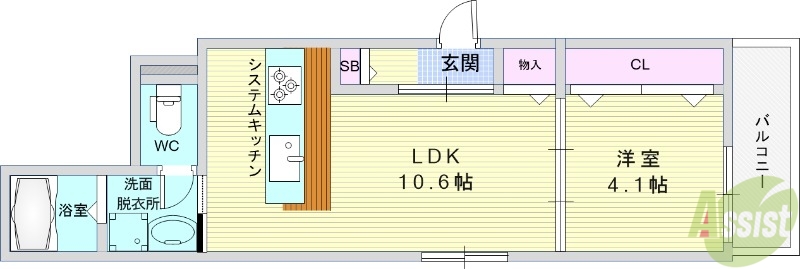 【Halu豊中の間取り】