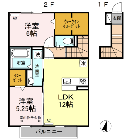 光陵館の間取り