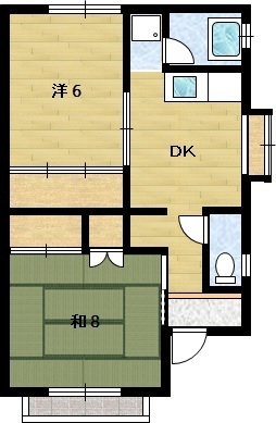 竹林ハイツの間取り