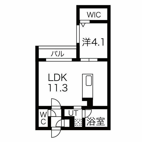 札幌市厚別区厚別中央一条のマンションの間取り