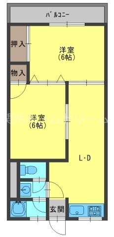 都マンションの間取り