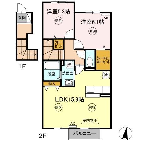 リーベ クオーレ B棟の間取り