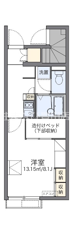 レオパレス豊田樹木の間取り