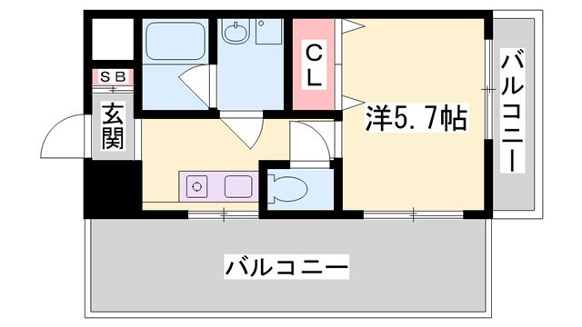 マジェスティコート東雲町の間取り